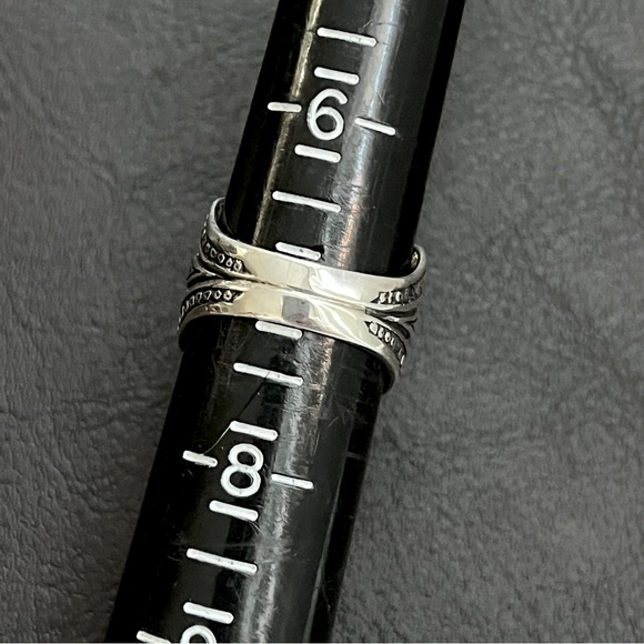 Konstantino Sterling Silver Turquoise Rock Crystal doublet ring - Picture 12 of 14